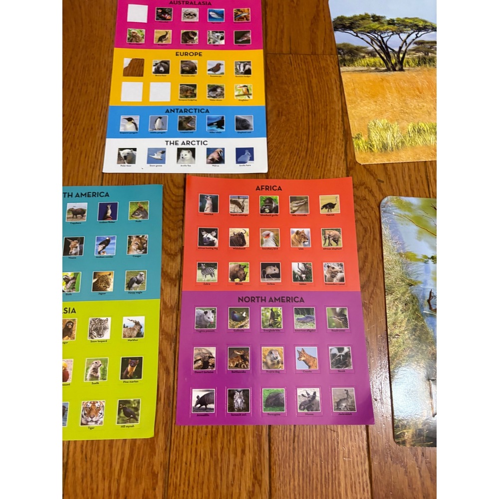 Earth Lab World Animals Educational Learning Kit Map‎ Stickers Booklet Multi - Picture 5 of 11